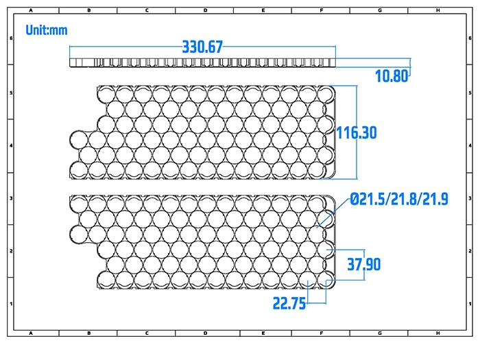 21700 HaiBa 13S6P Special Bracket Nickel Sheet